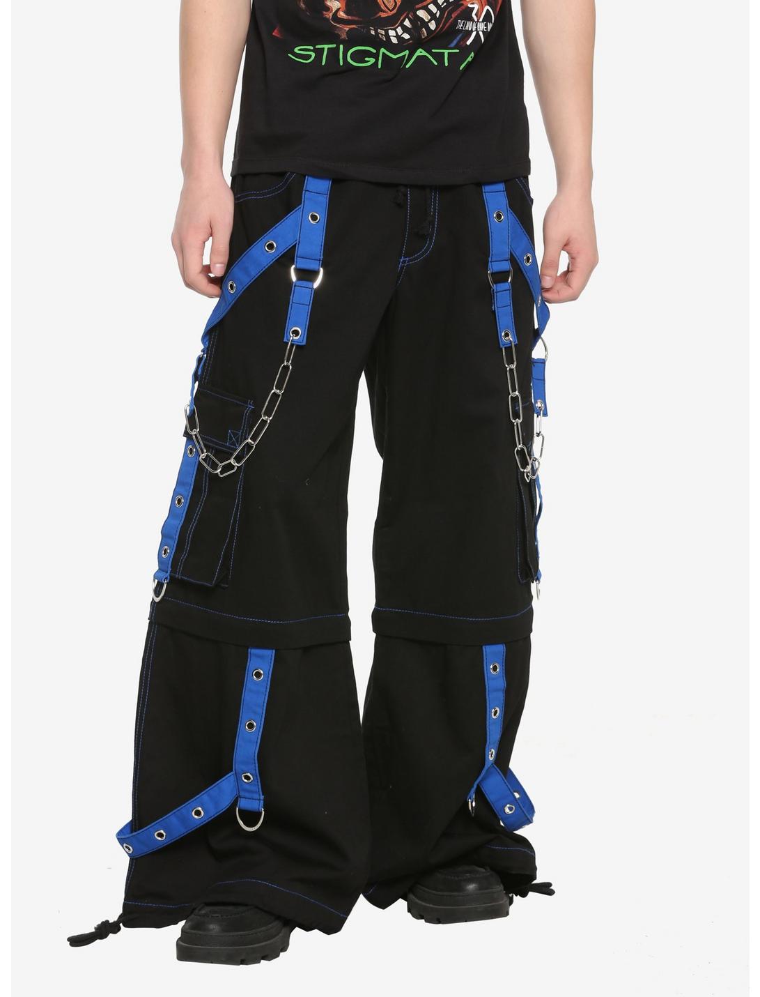 Tripp Black & Blue Chain Zip-Off Pants